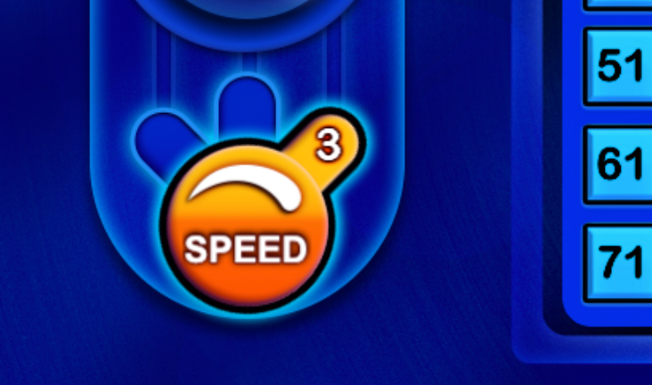 Keno adjust speed screenshot from Michigan Lottery