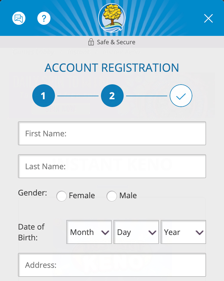 How to claim Michigan Lottery promo code - step 3