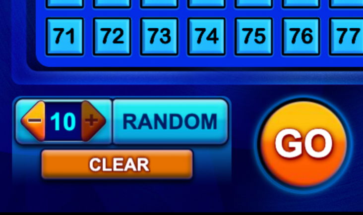 Keno lines screenshot from Michigan Lottery