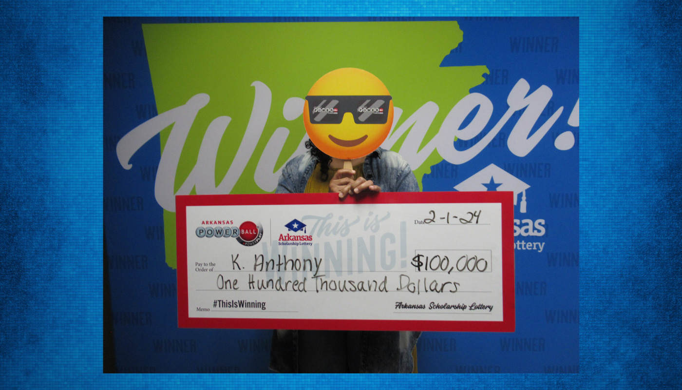 An Arkansas woman won a $100,000 Powerball prize