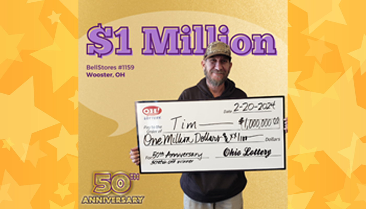 Ohio player wins big with the 50th Anniversary scratch-off