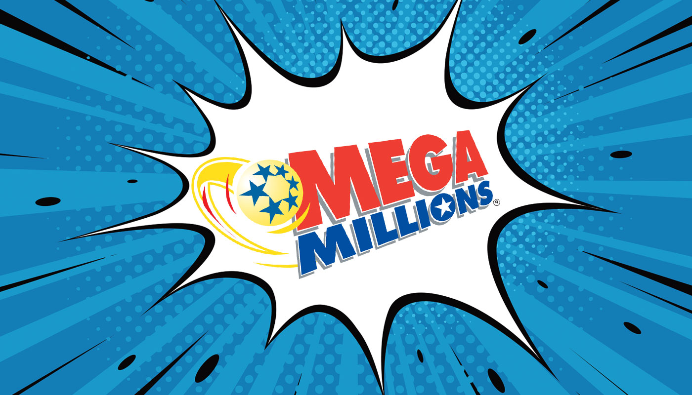 Mega Millions logo comic speach bubble