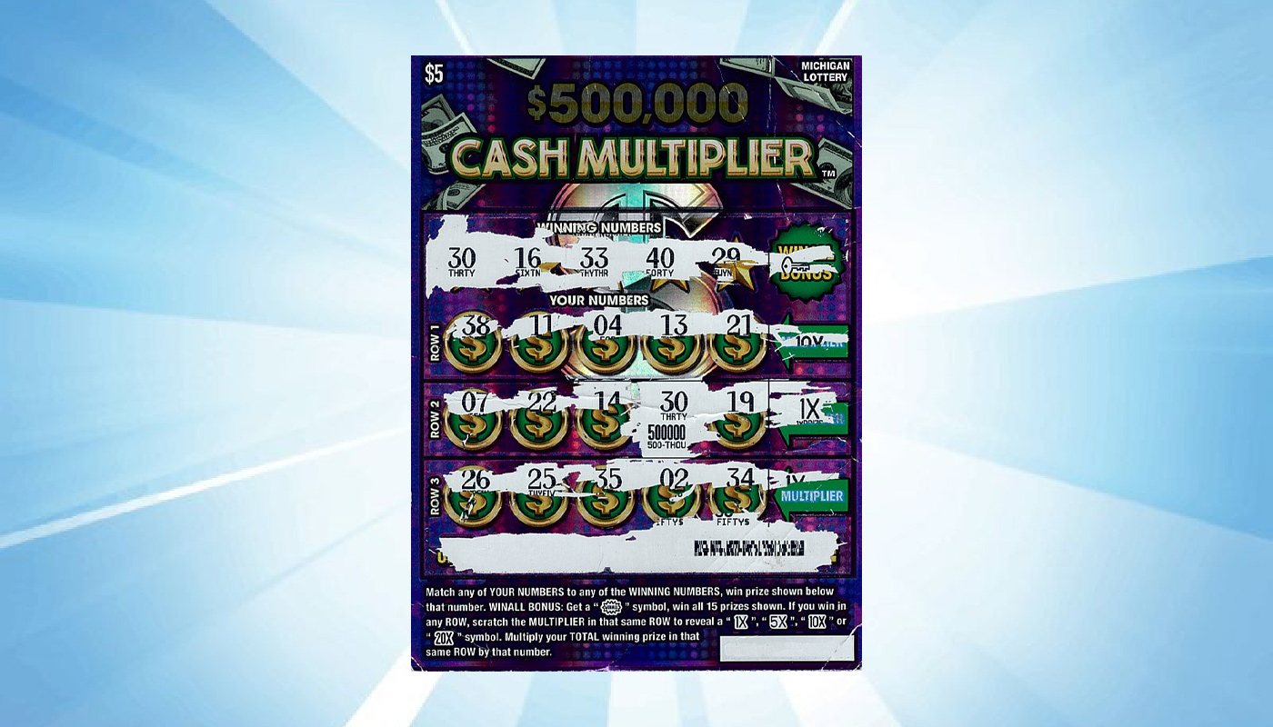 Michigan player wins top prize playing $500,000 Cash Multiplier