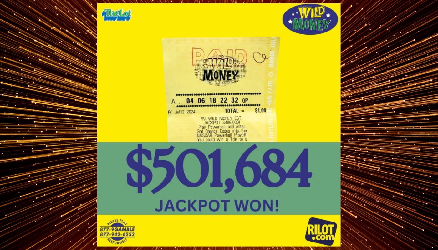 Lucky Rhode Island Lottery player wins the third-largest Wild Money jackpot ever
