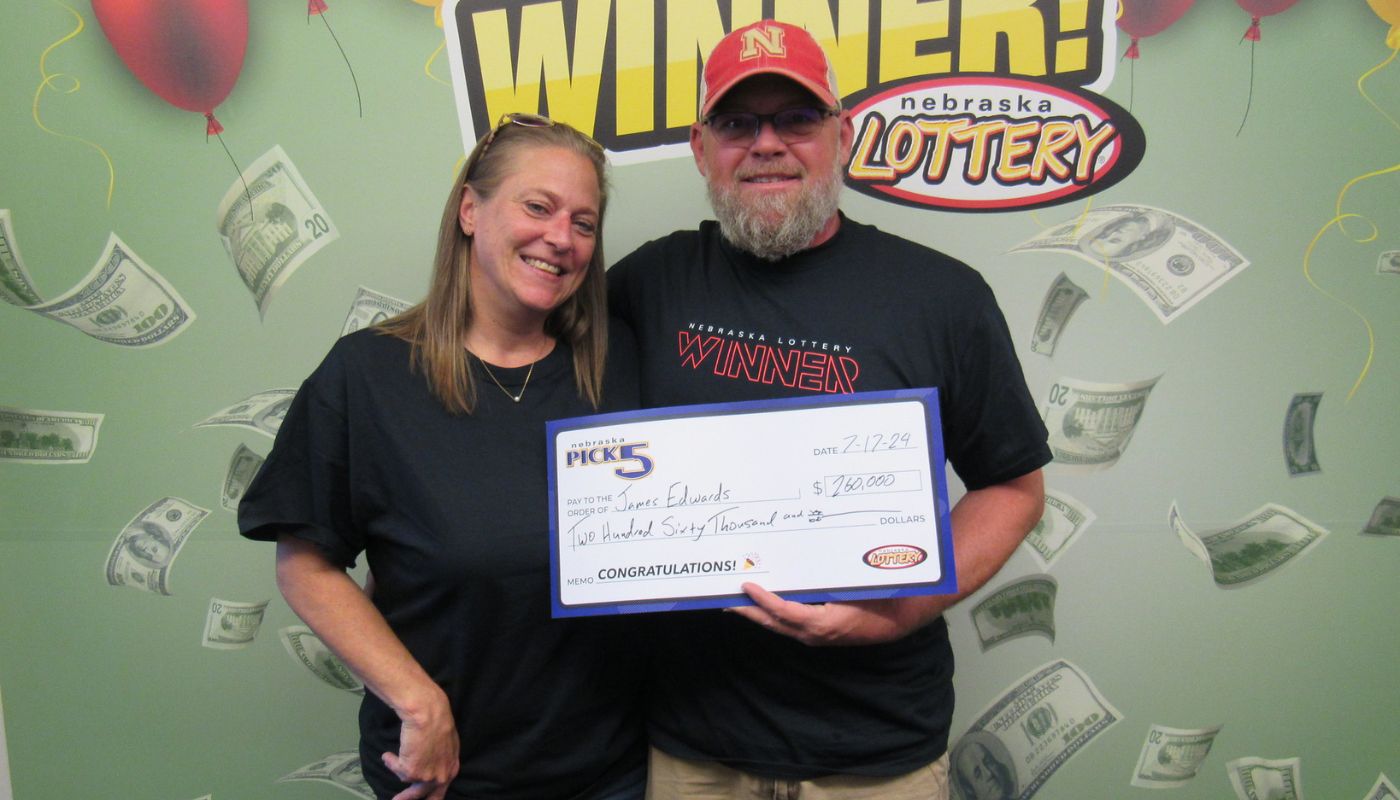 Nebraska couple strikes gold again with $260,000 Pick 5 jackpot win
