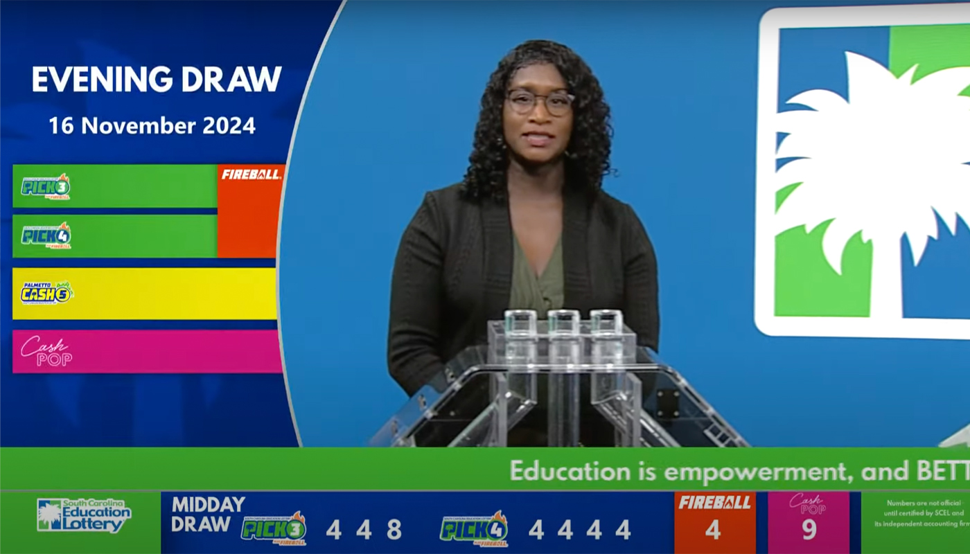 South Carolina Lottery players hit big with 4-4-4-4 Pick 4 win