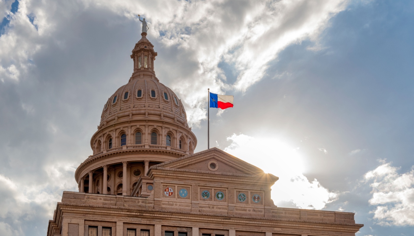 The Texas Capitol building where the senate meets.