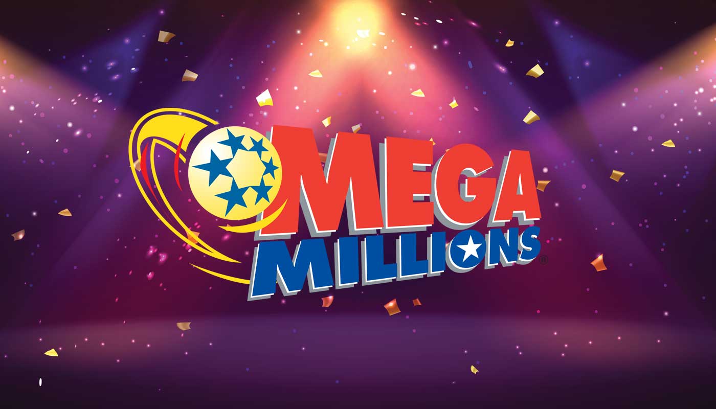 Mega Millions logo in the spotlight