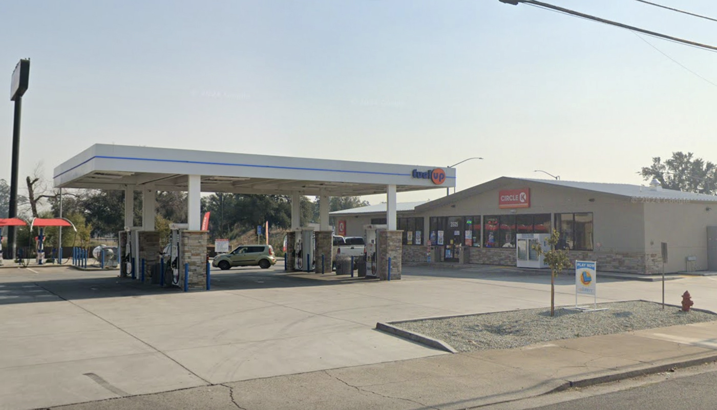 Circle K, located on Rhonda Road, just off Interstate 5 in Cottonwood, CA, where the $1.269 billion jackpot-winning ticket was sold.