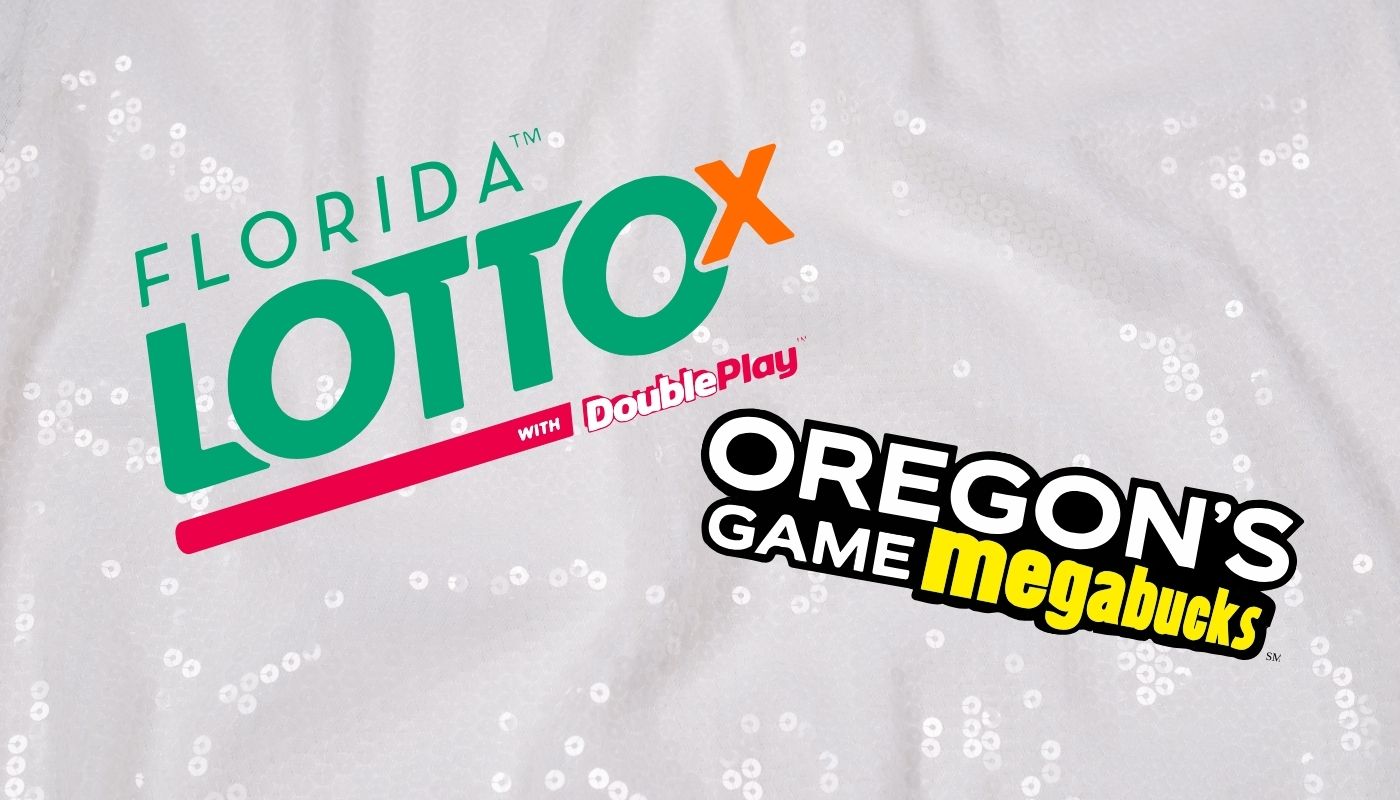 The Florida Lotto and Oregon's Game Megabucks logos on a white background.