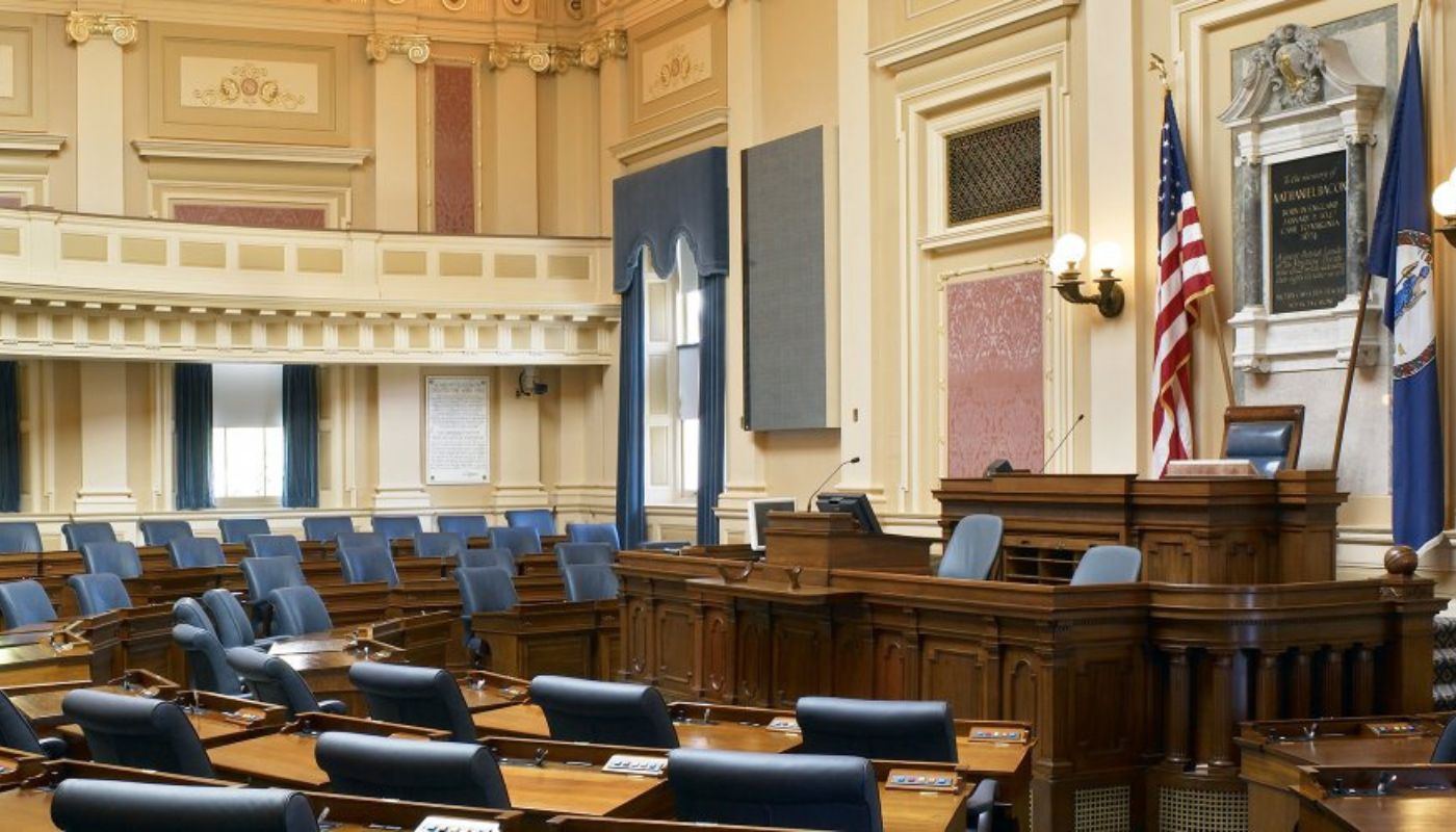 The Virginia House of Delegates chambers.