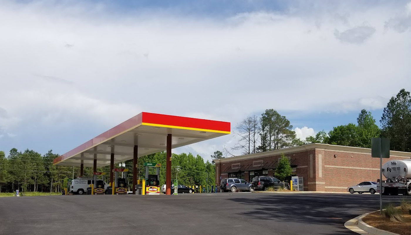 Gas World station, located at 4800 Columbia Road in Grovetown.