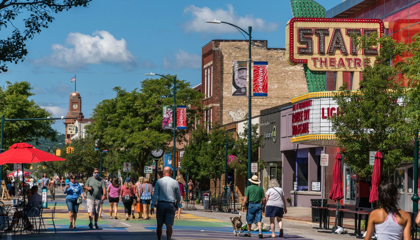 Downtown Traverse City.