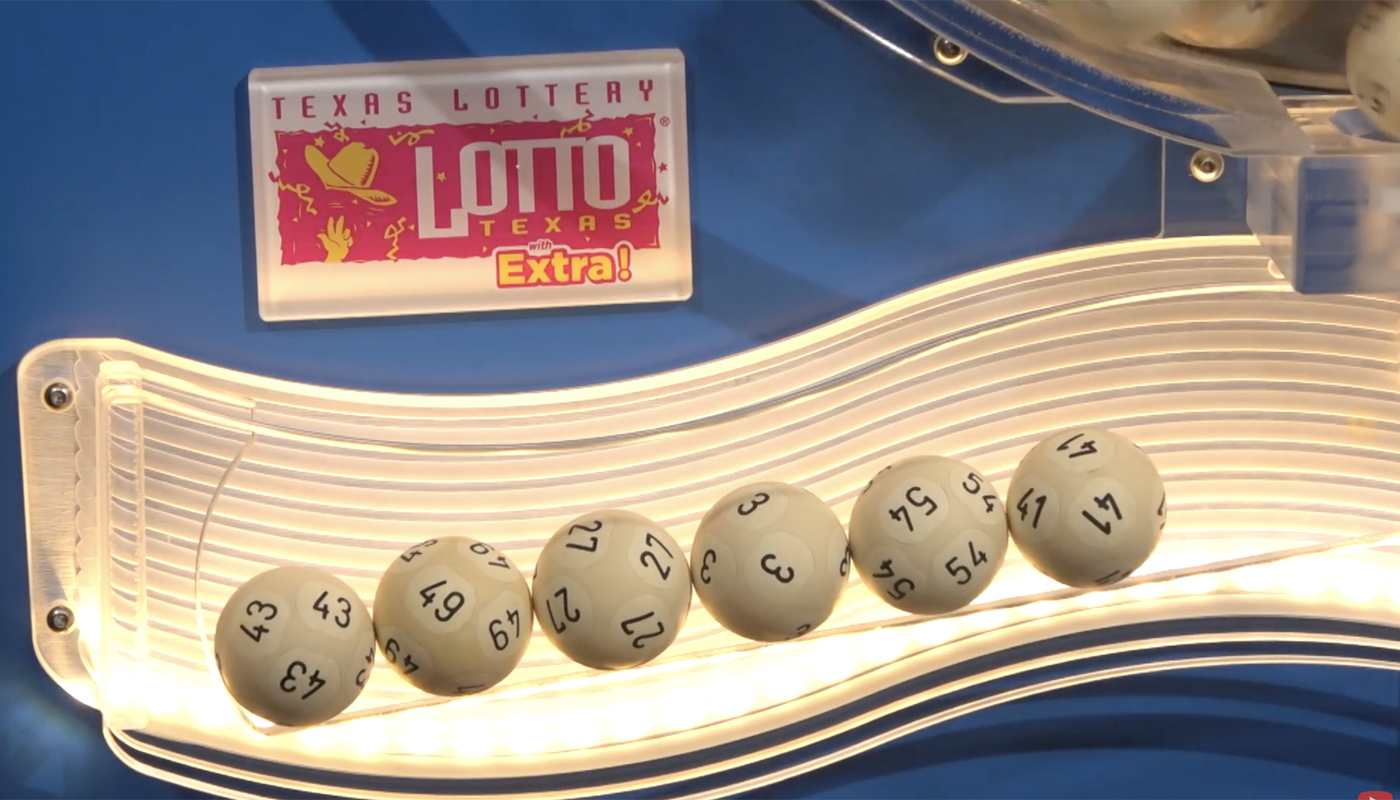 A screen capture from the Lotto Texas February 5, 2025 draw.