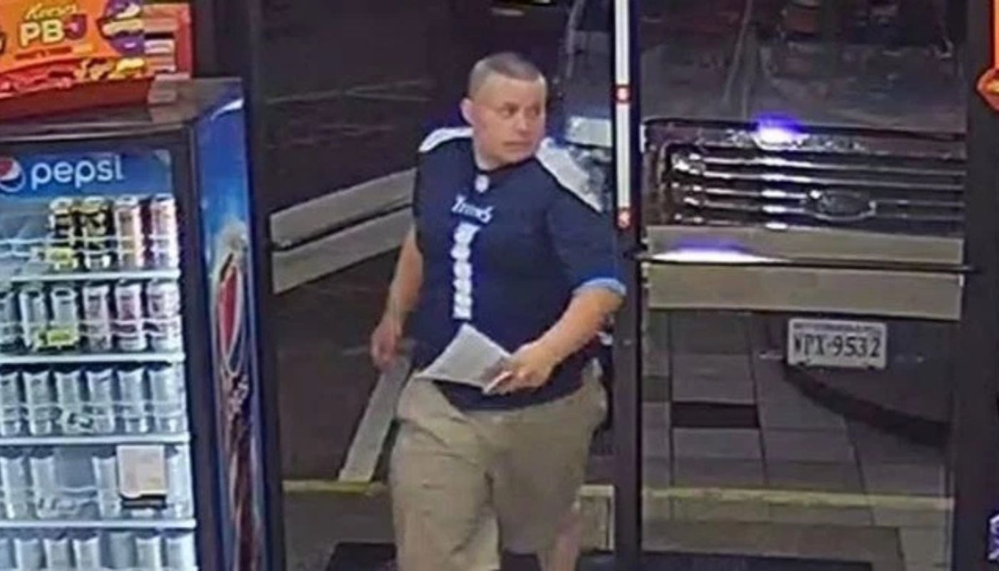 A still image of the suspect of the Campbell County Virginia Lottery ticket thefts.