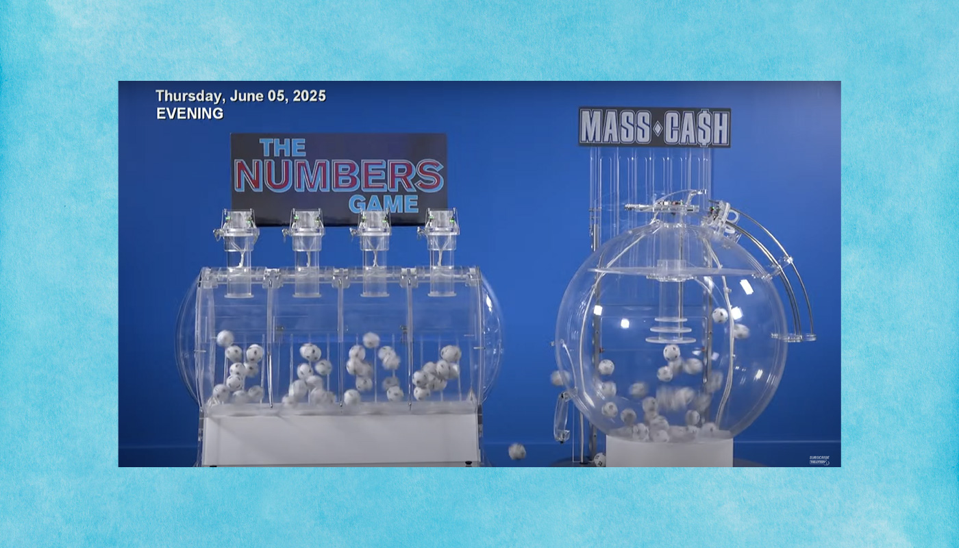 A still image from the June 5, 2025, Mass Cash draw.