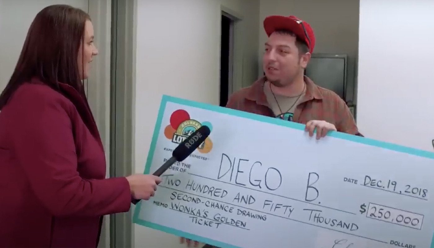 Colorado Lottery winner, Diego B.