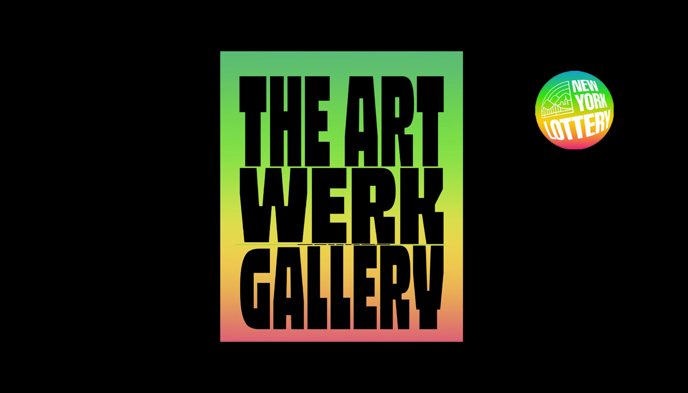 The New York Lottery and The Art Werk Gallery logos.