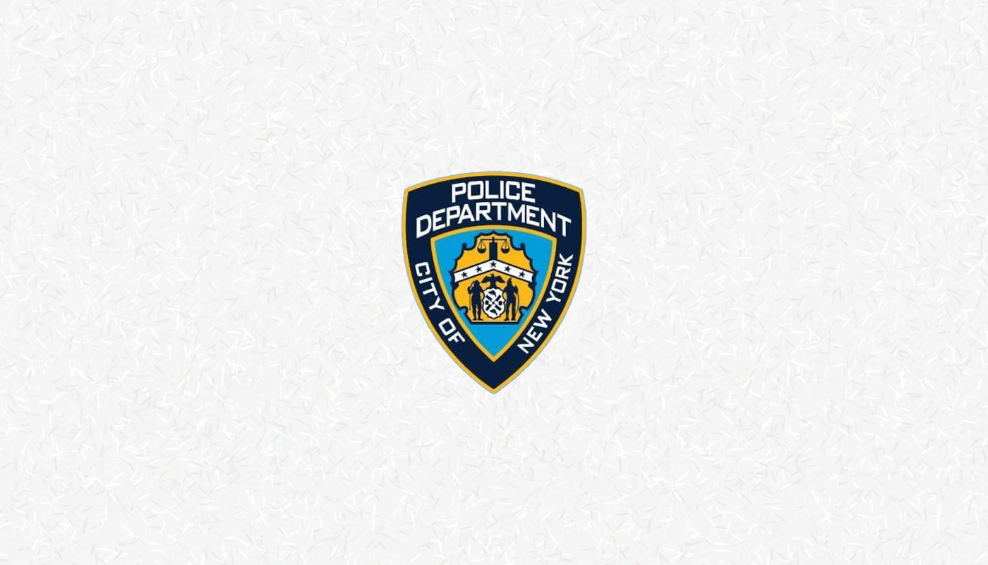 The New York Police Department logo over a white background.