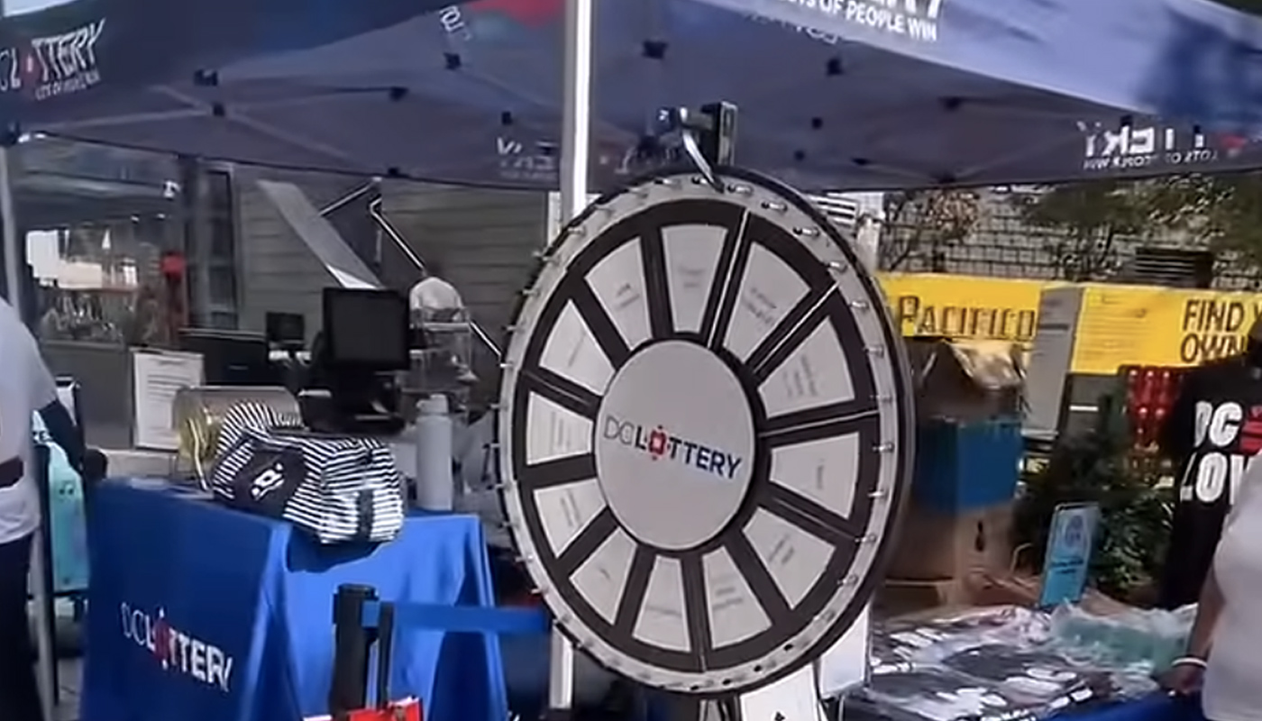 DC Lottery stand at Rock the Doc.