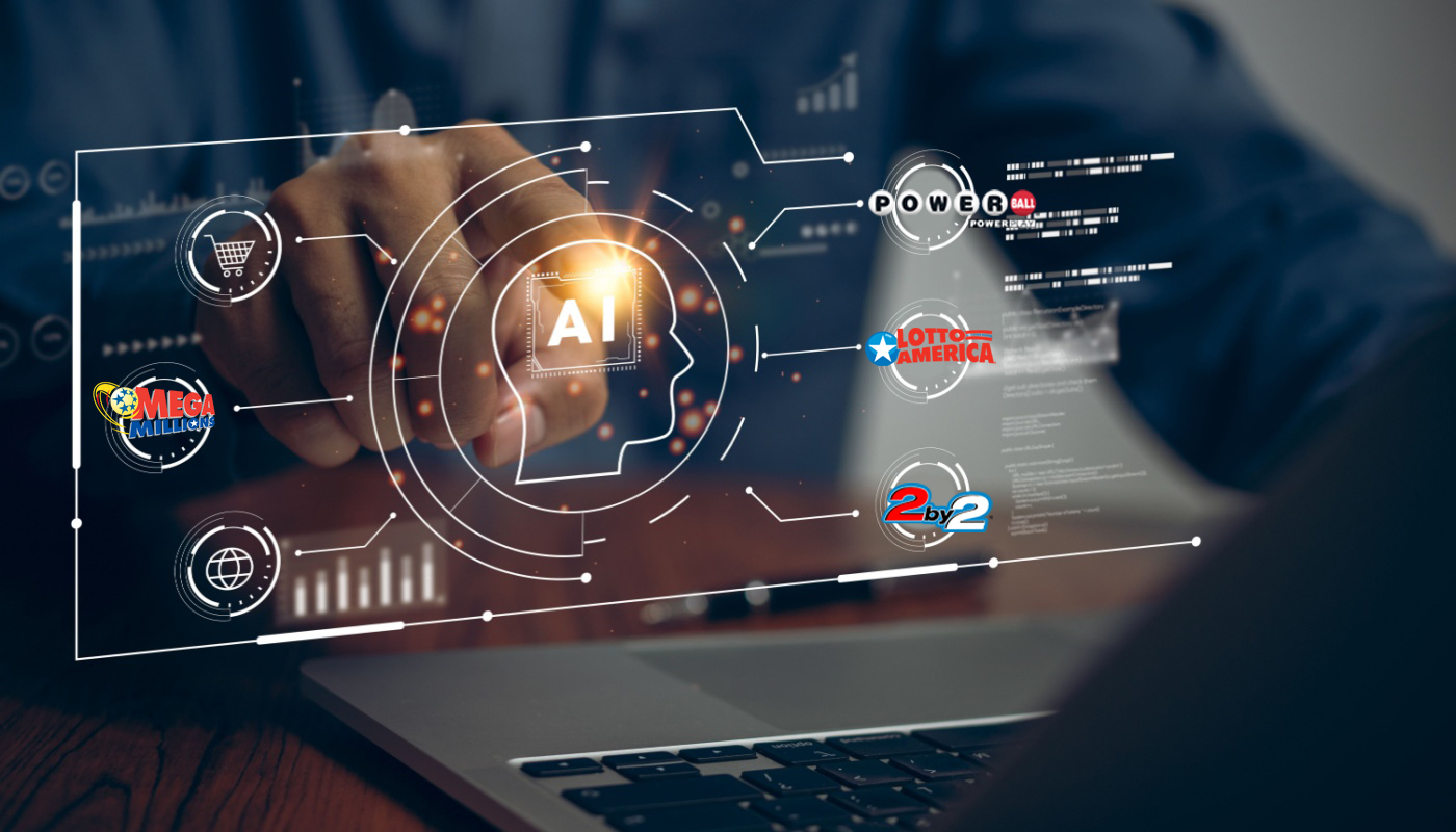 A hand using a virtual AI interface.