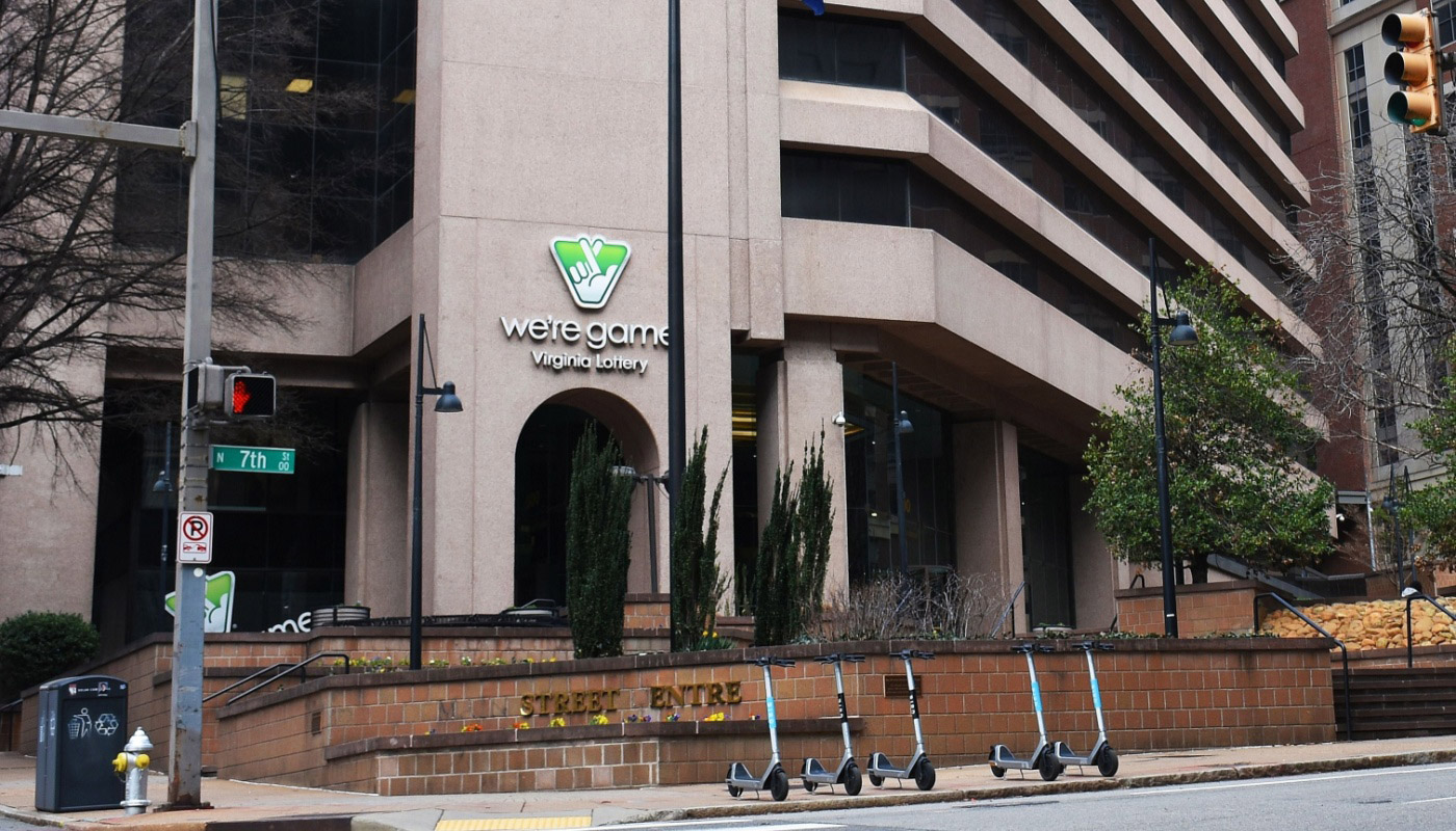 The Virginia Lottery Headquarters.