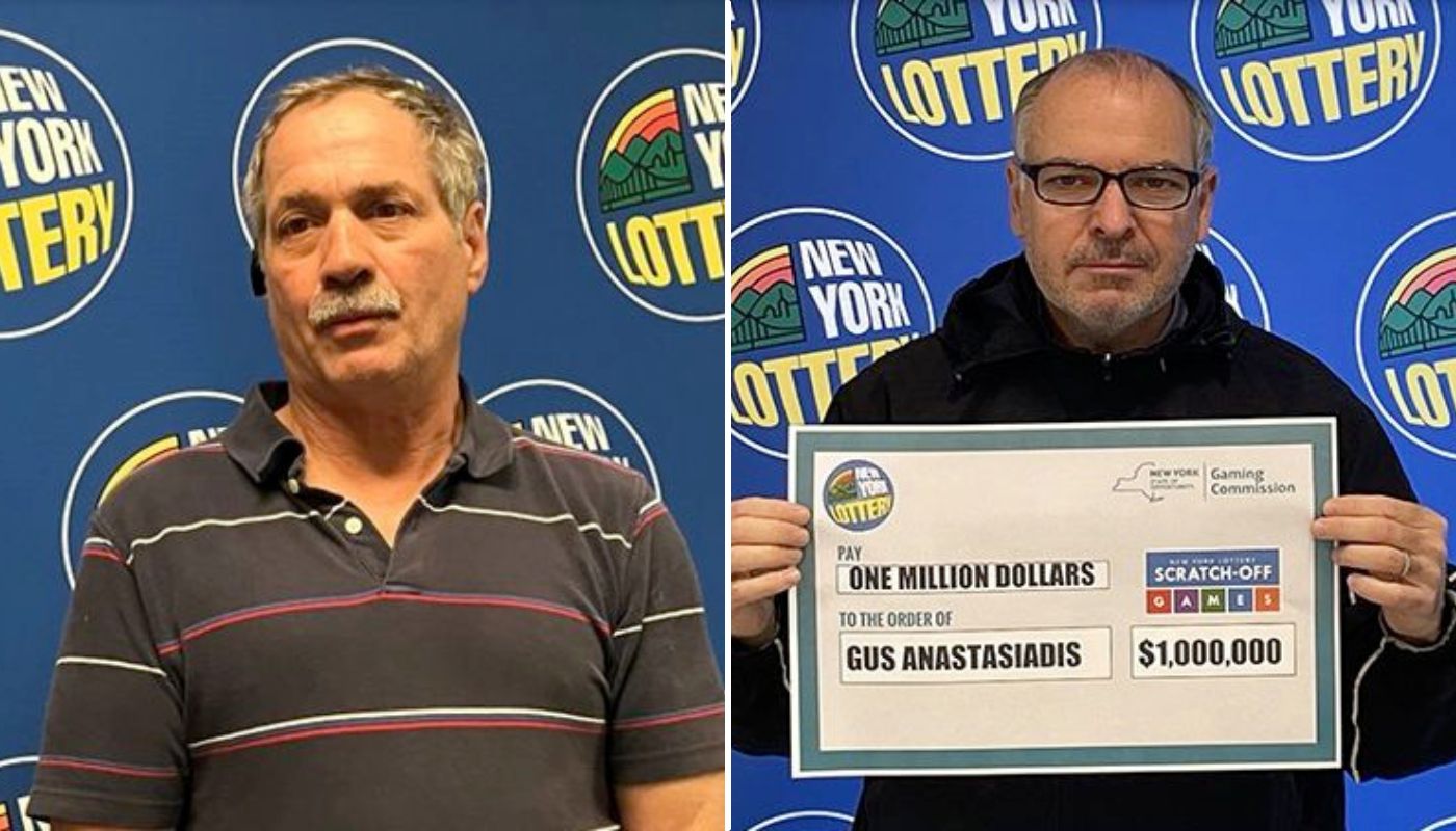 New York Lottery winners Daniel Durham and Alfredo Cruz.