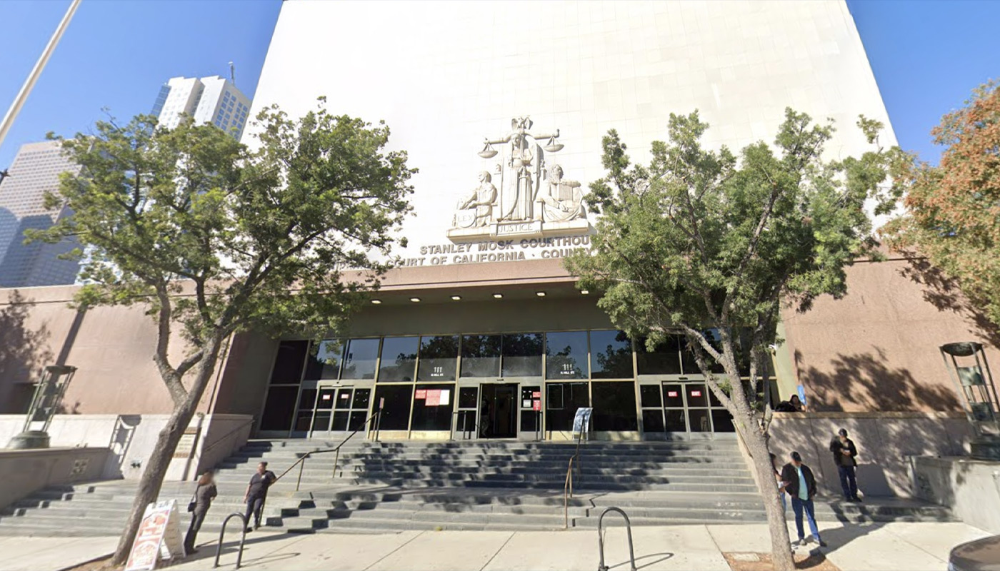 Los Angeles County Superior Court Stanley Mosk Courthouse.