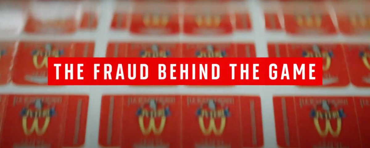 A screen capture from the "McMillions" documentary.