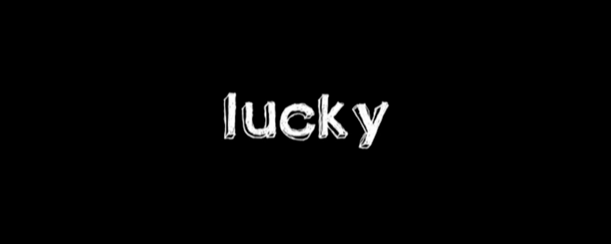 Screen capture from the "Lucky" documentary trailer.