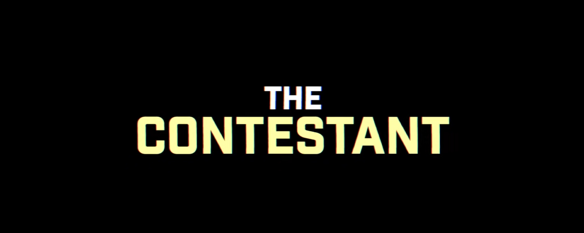 A screen capture from the "The Contestant" documentary trailer.
