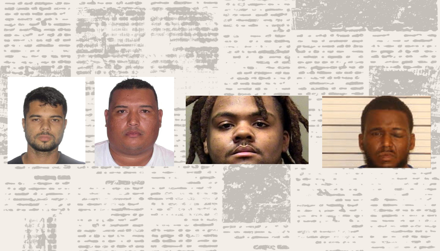 Left to right, Marcos Vinicyus and Roberto Jefferson da Silva, Danny Smith Jr., and Dontrell Hanes.