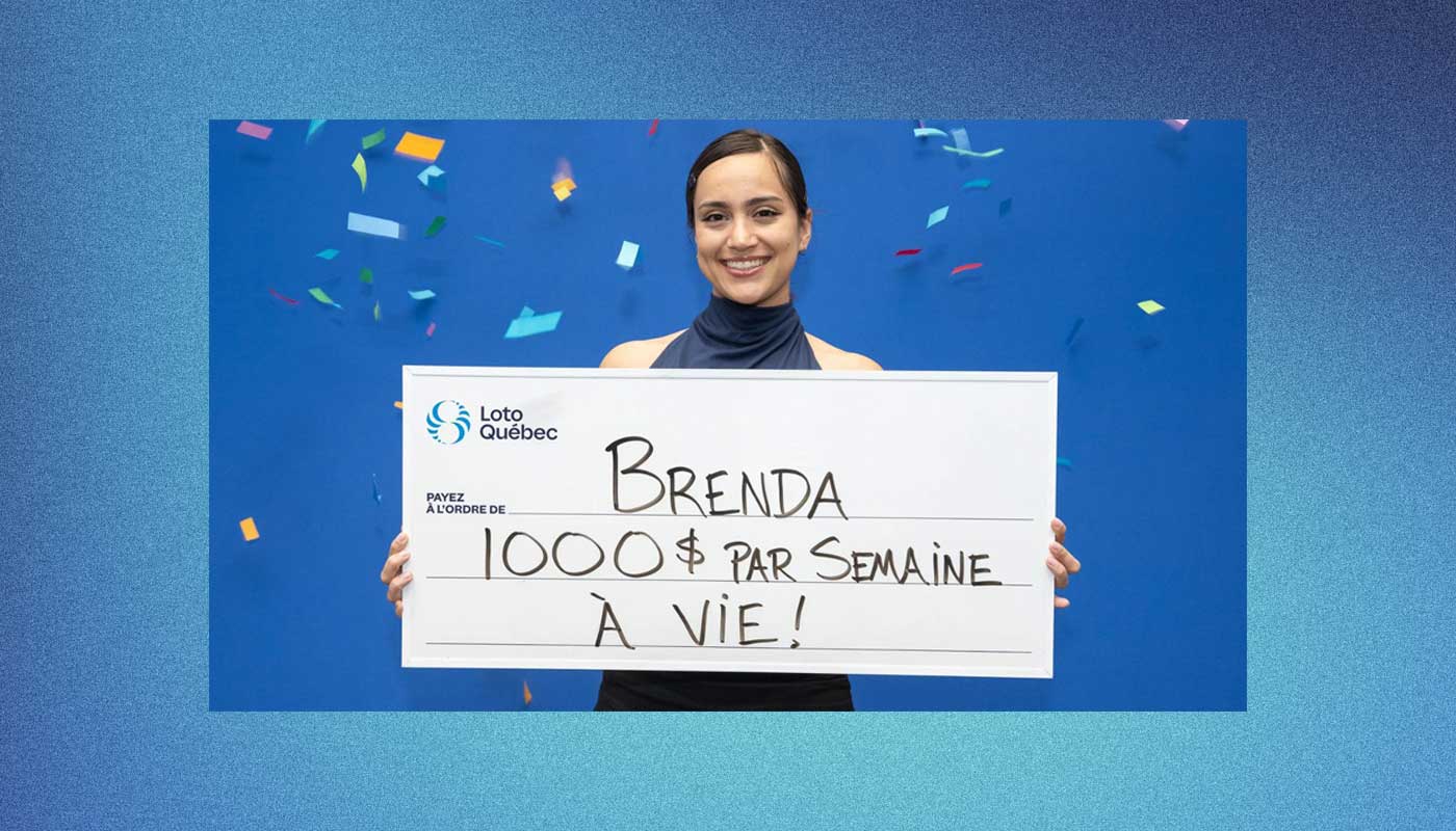 Brenda Aubin-Vega, top prize winner of the Canadian Gagnant à Vie scratch-off game.