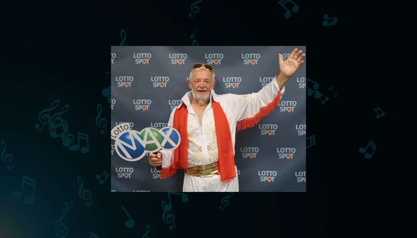 Peter Woloshyn, Canadian Lotto Max winner. Photograph credit: Western Canada Lottery Corporation.