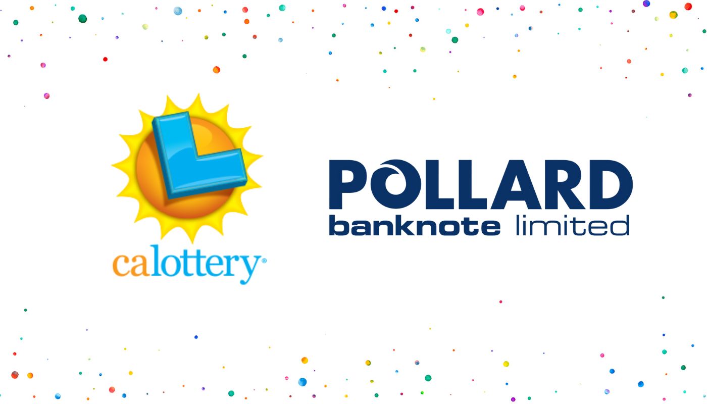 The California Lottery and Pollard Banknote logos over a white background.
