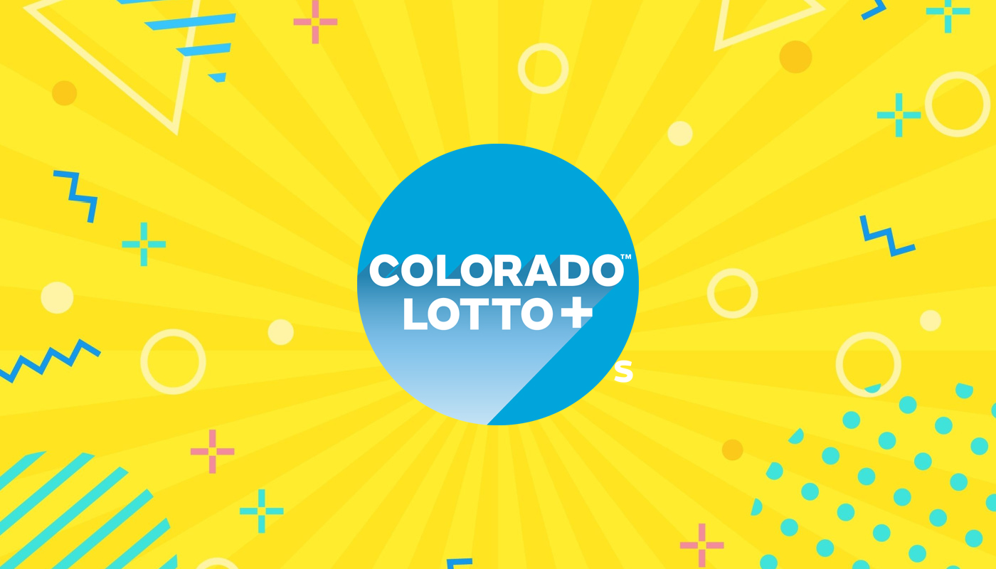 The Colorado Lotto+ logo over a yellow background.