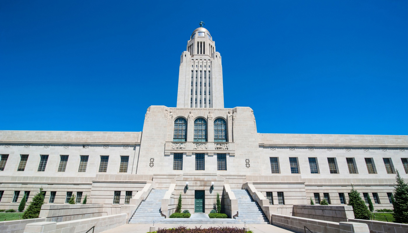 The Nebraska State Capitol.