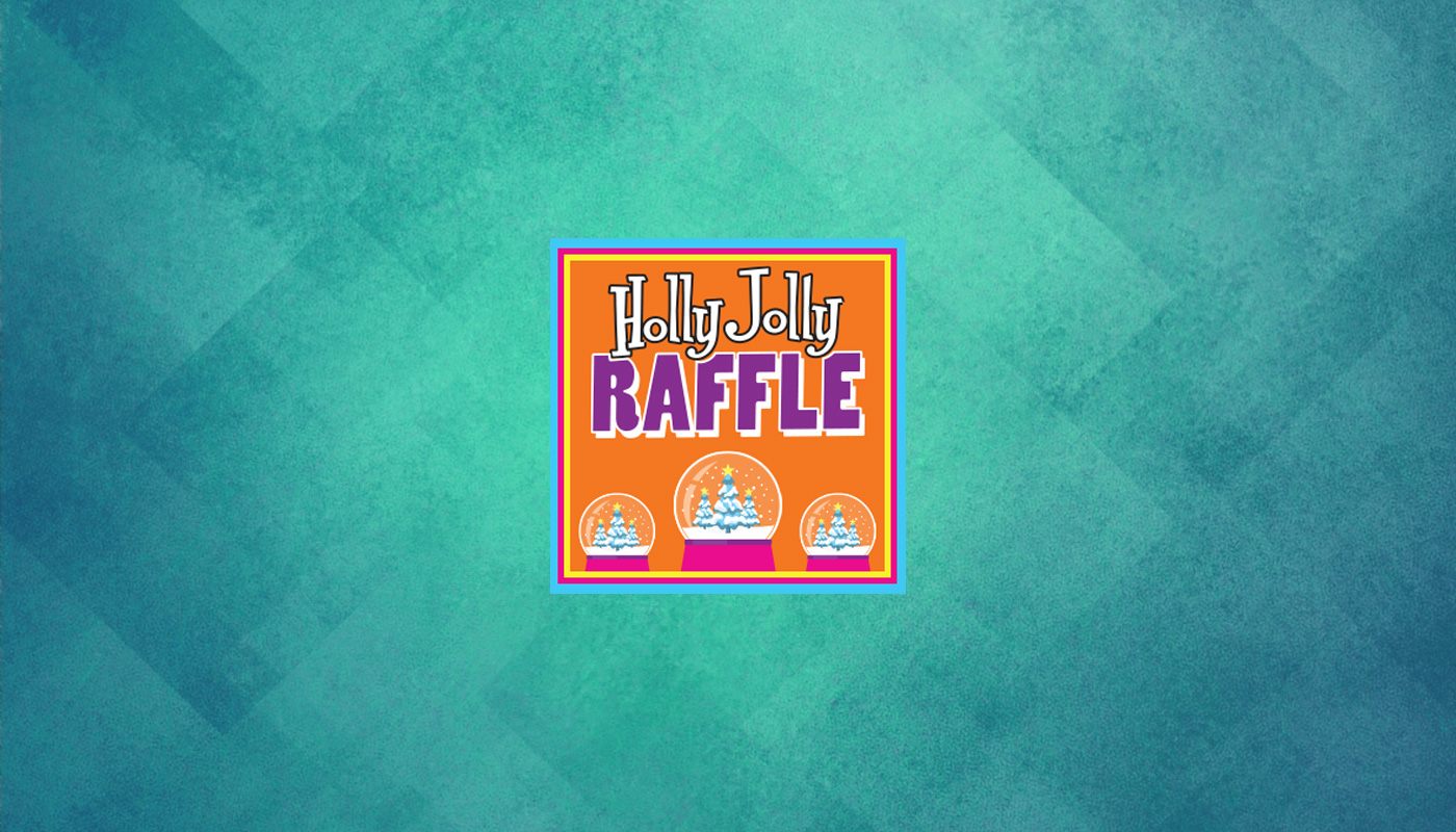 The Wisconsin Lottery Holly Jolly Raffle logo.
