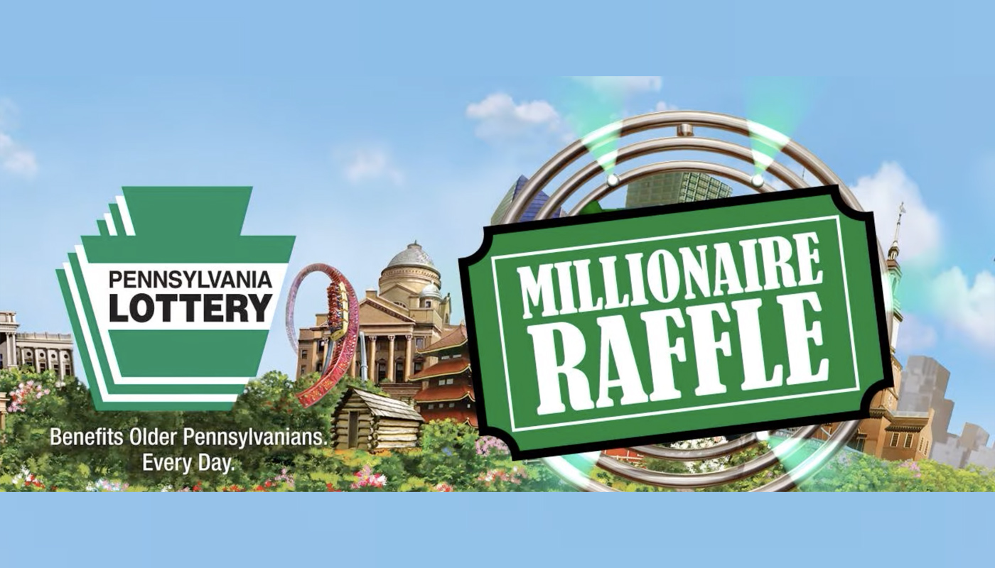 The Pennsylvania Lottery New Year's Millionaire Raffle logo.