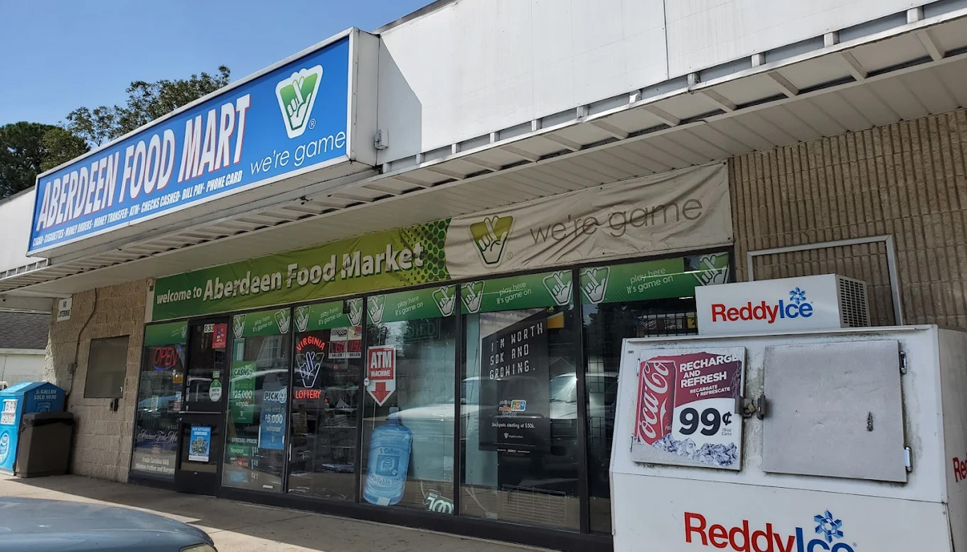 Aberdeen Food Mart, located at 933 Aberdeen Road in Hampton, Virginia.