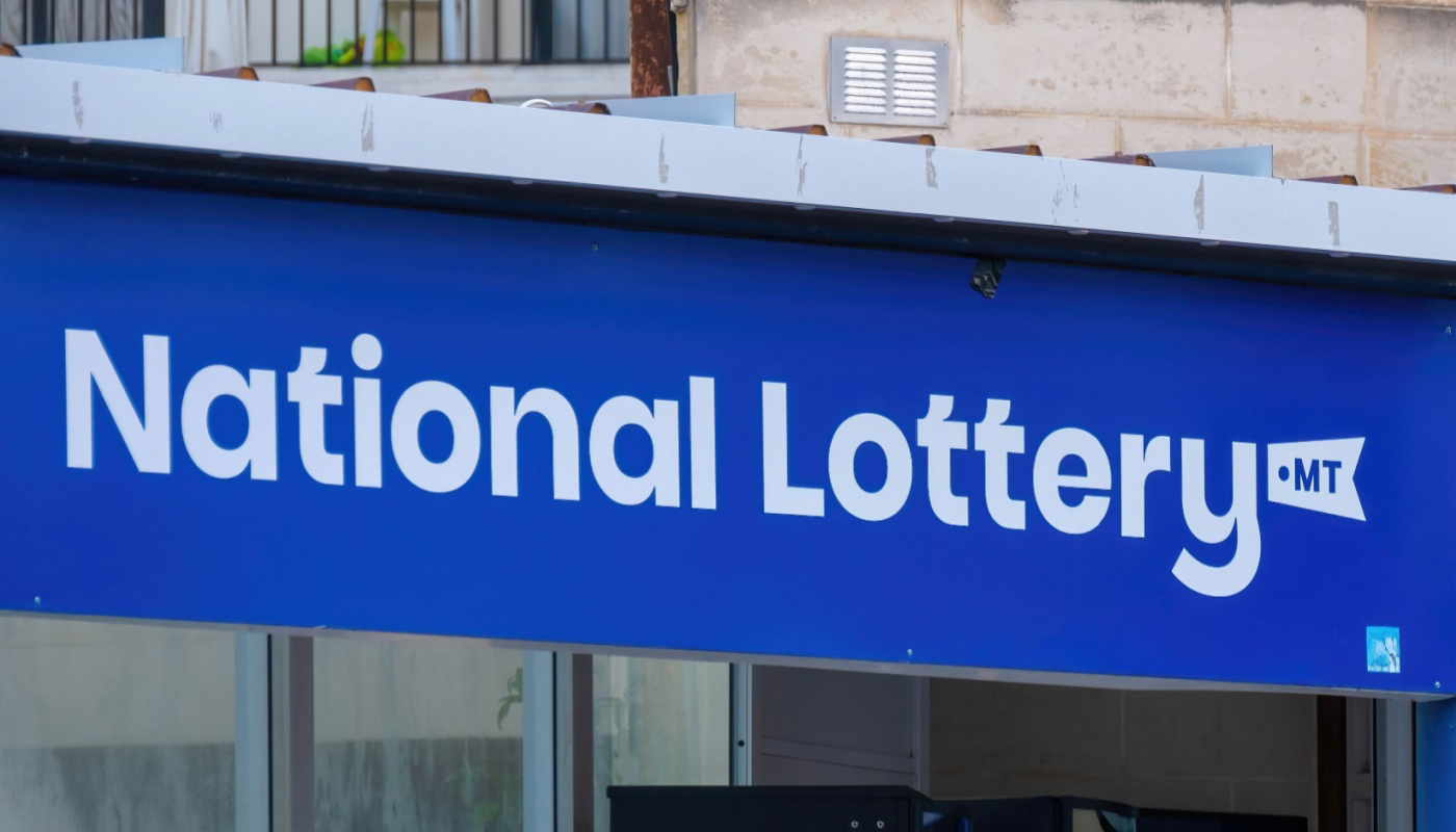 A sign for Malta's National Lottery.