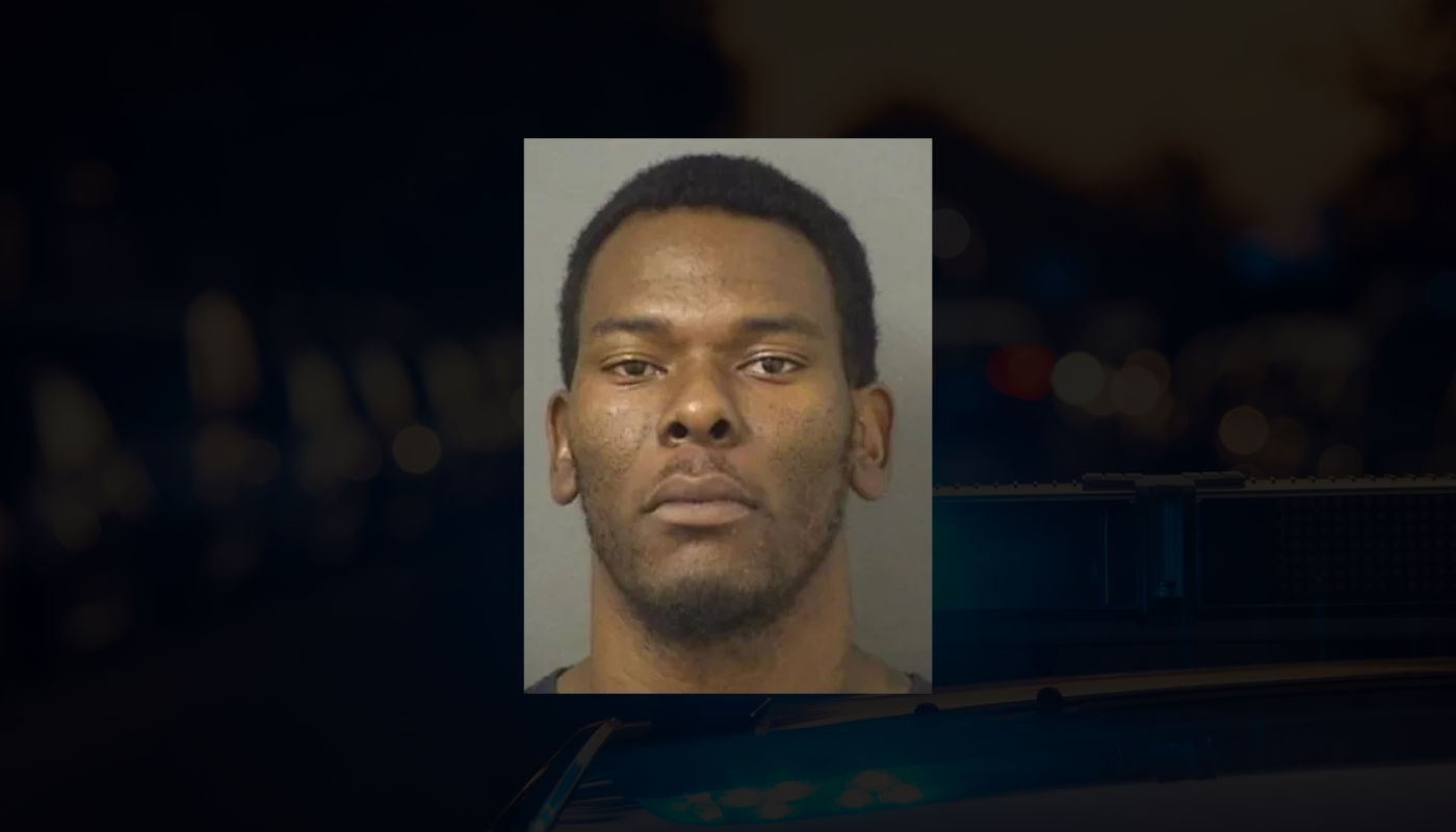 Suspect identified as 24-year-old Christian Nasir Nelloms. Photo credit: Palm Beach County Jail.
