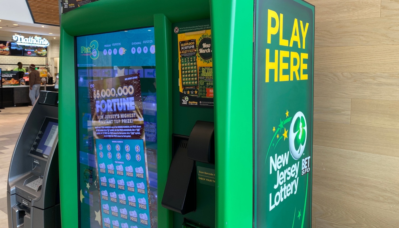 A New Jersey Lottery machine.