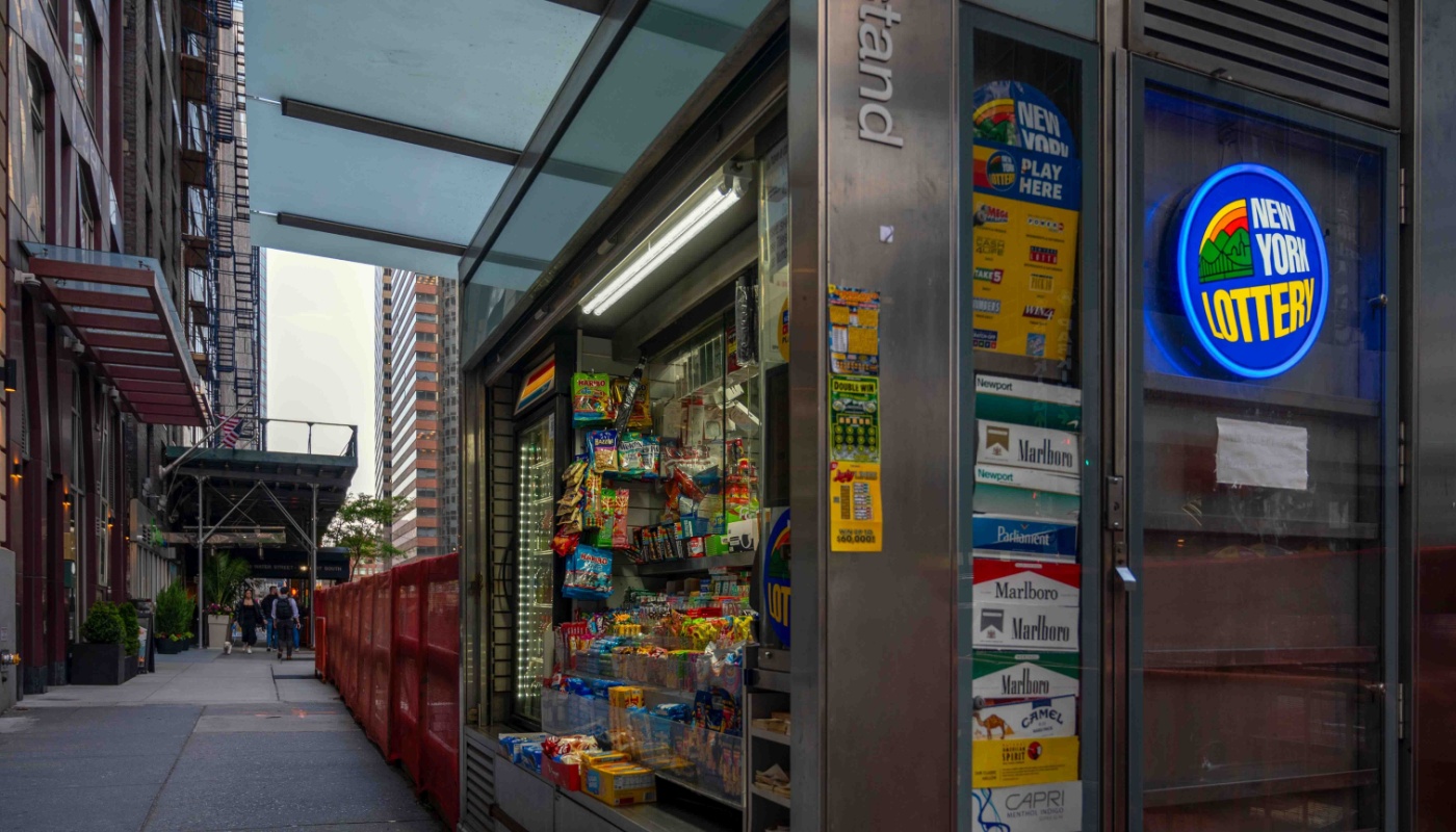 A New York Lottery retailer.