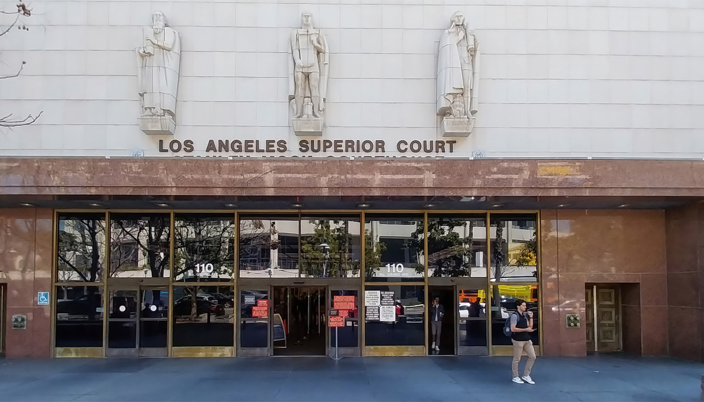 The Los Angeles Superior Courthouse.