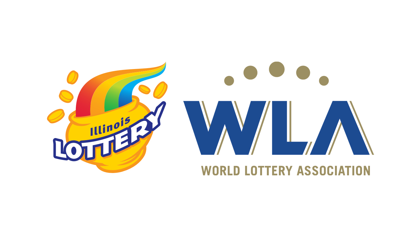 The Illinois Lottery and the World Lottery Association logos over a white background.