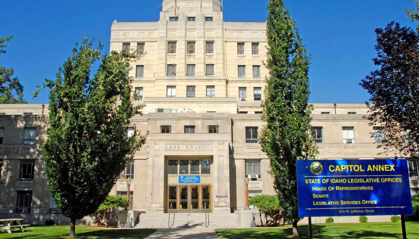 The Idaho State Capitol Building.