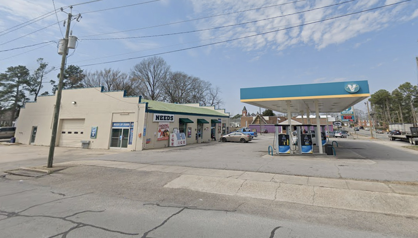 The Valero store at 201 W. Cumberland St. in Dunn, North Carolina.
