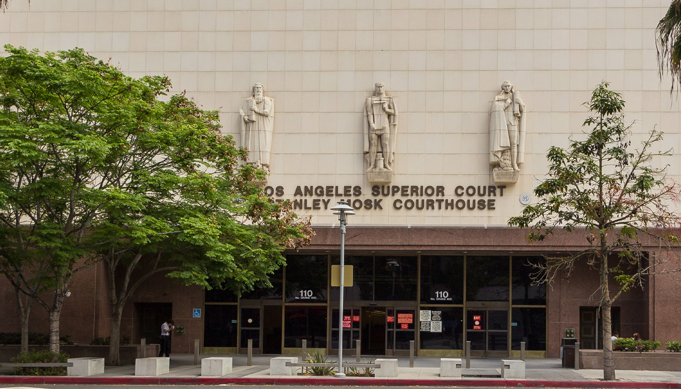 The Los Angeles Superior Court Stanley Mosk Courthouse.