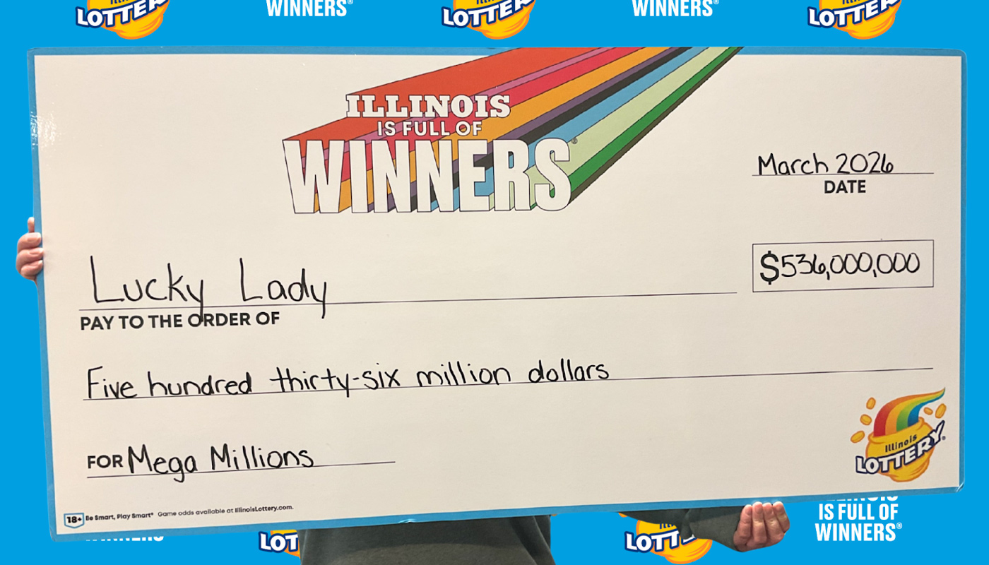 'Lucky Lady' claiming her $536 million Mega Millions jackpot.